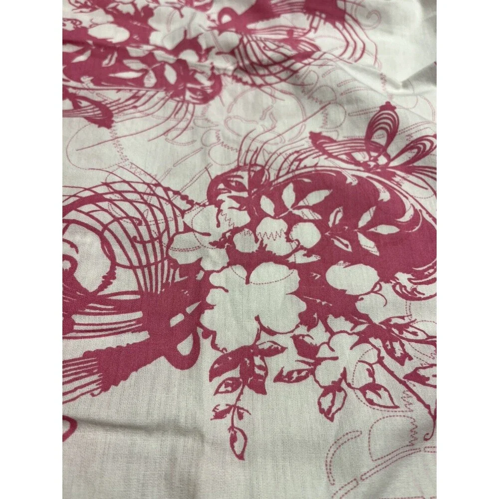Lot of 2 Disney Hannah Montana Pink Floral Flat Twin Size Sheets